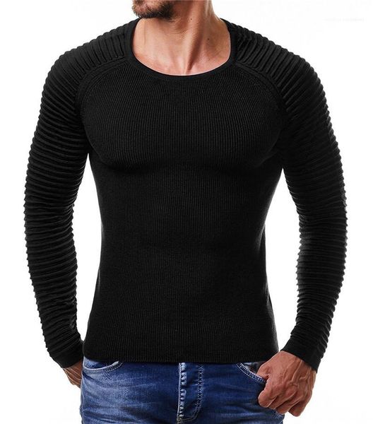 

mens sweaters casual slim pullover males clothing panelled mens designer sweaters fashion solid color striped sleeve, White;black