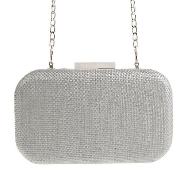 

2019 handmade weave evening clutch bags patchwork wedding banquet bags with chain dinner wallets drop shipping mn1631