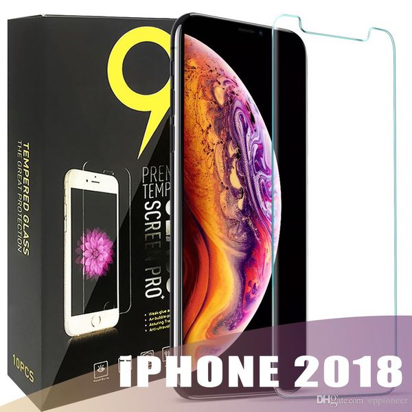 

for new iphone xr xs max x tempered glass screen protector j3 j7 prime lg huawei mate 20 x alcatel 2.5d 9h paper package