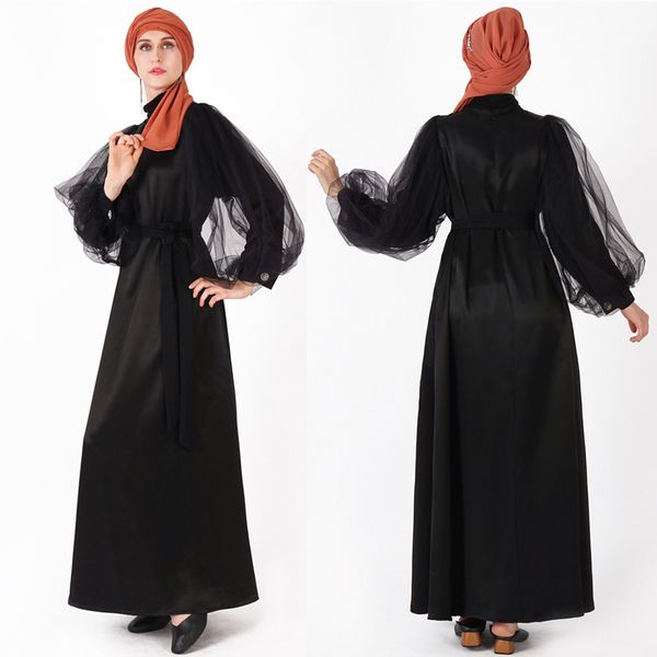 

black abaya kaftan hijab muslim dress caftan marocain ramadan turkey dubai women arabic turkish tesettur elbise islamic clothing, Red