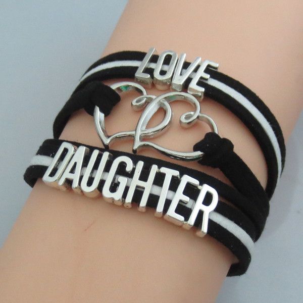 

Fashion Charm Love Daughter Bracelet Fashion Girl Woman Jewelry Fashion Daughter Gifts Jewelry
