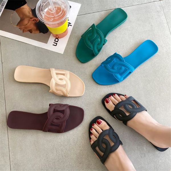 

women slippers flip flops slides women shoes summer flat female ladies fashion girl casual designers slippers, Black