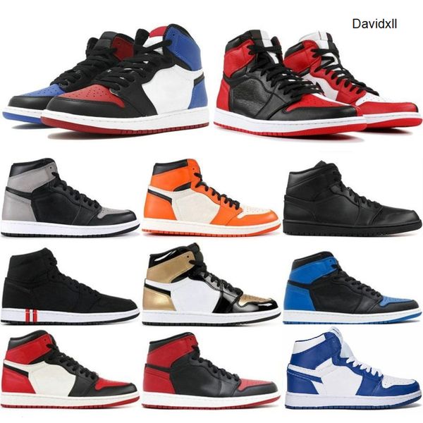 

with box new 1 high og bred toe banned game royal basketball shoes men 1s 3 shattered backboard shadow j1 sneakers