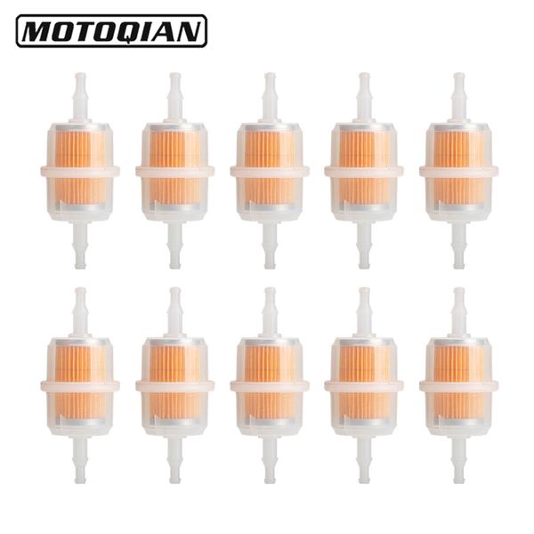 

10pcs/lot motorcycle filters clear inline gas fuel oil filter pipe 122x41.5mm for