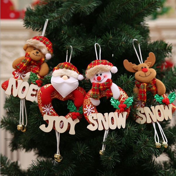 

christmas santa claus snowman deer bear hanging ornament