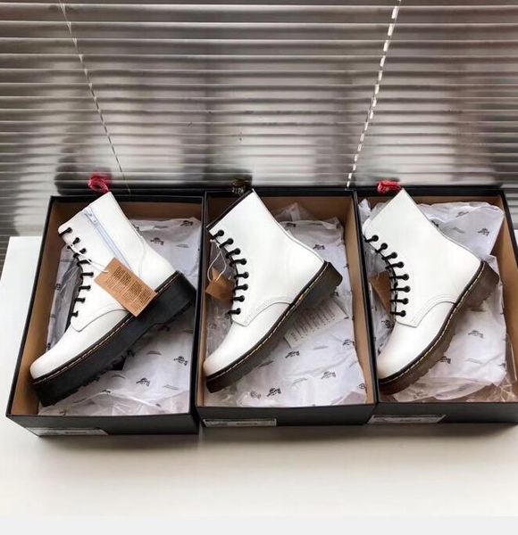 

dr martin boots autumn winter boots genuine leather waterproof warm knee high boots brand fashion luxury designer women shoes 12, Black