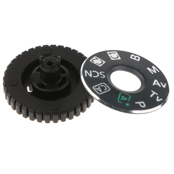 

cover mode function dial mode plate +- interface cap replacement for canon eos 6d dslr camera with tape