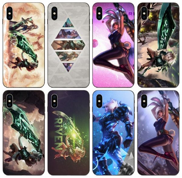

tongtrade] riven case for iphone 11 pro x xs max 8s 8 7s 7 6s 6 samsung a5 s10 huawei mate 10 p30 p9 lite mini htc u12 plus soft tpu case