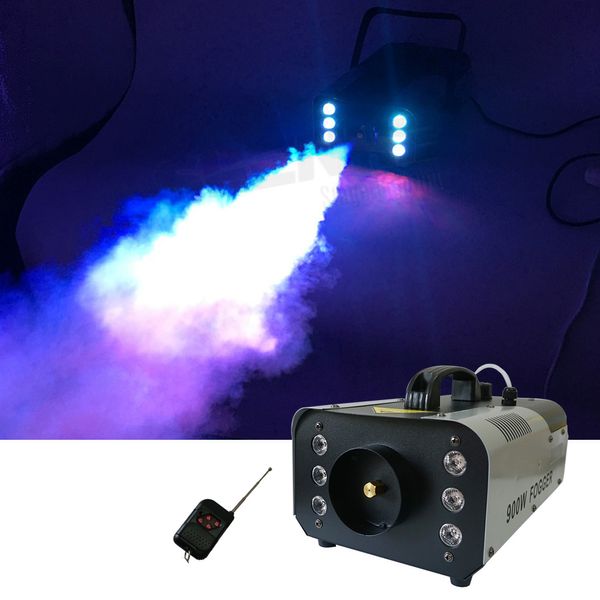 Sharelife 900 W RGB bunte LED-Nebel-Rauchmaschine, Fernsteuerung für Bühnenlicht, Zuhause, Party, Show, Hochzeit, Effekt