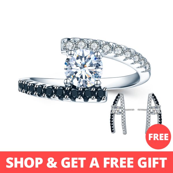 

black awn] vintage 2.9g 925 sterling silver rings fine jewelry black spinel wedding rings for women femme bijoux bague c011, Golden;silver