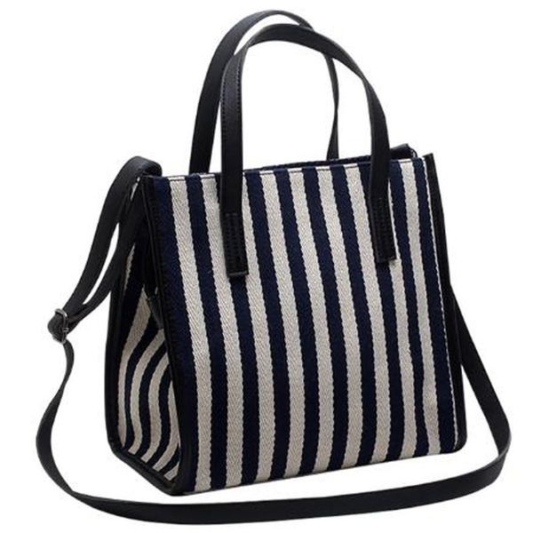 

fashion canvas ladies handbag casual striped pattern ladies handbag messenger bag