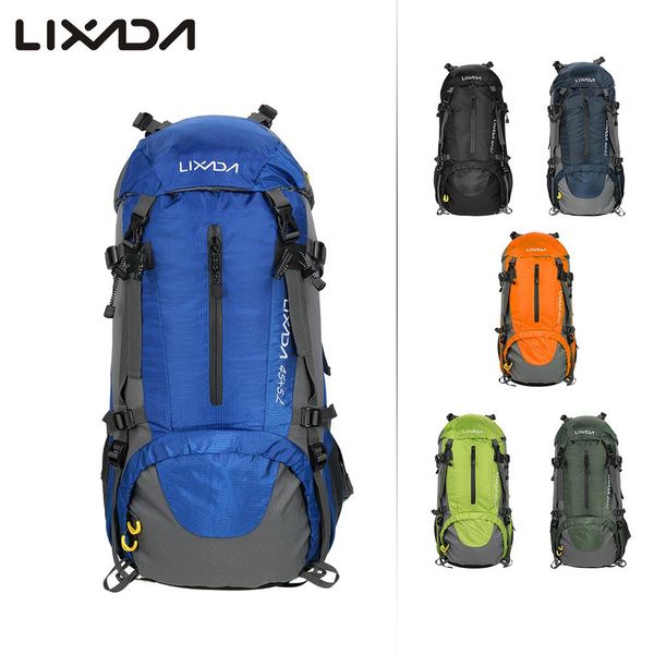 

lixada 50l bicycle sports backpacks bag large waterproof travel bags rucksack men nylon outdoor camping hiking climbing backpack