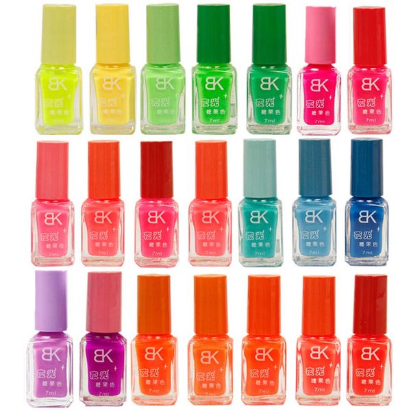 

1pc new fluorescent neon luminous nail polish dark shiny nail varnish 20 colours hot