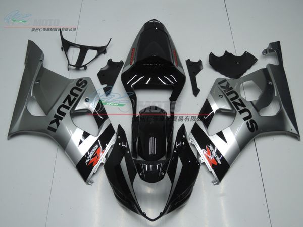 

4 gifts injection mold new abs motorcycle full fairings set fit for suzuki gsx-r1000 k3 2003 2004 03 04 gsxr1000 bodywork set silver black