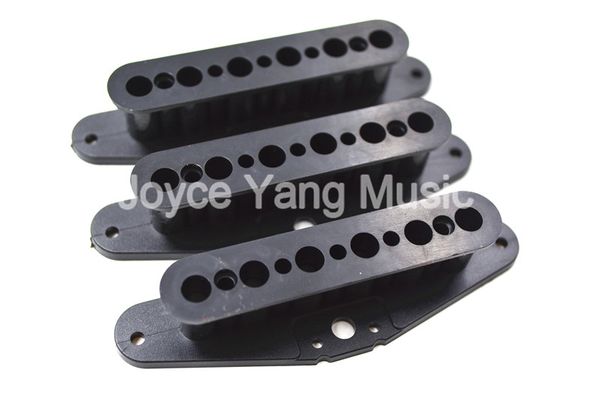 

niko 1 set of 3pcs black electric guitar single coil pickup slug bobbin internal covers for ing