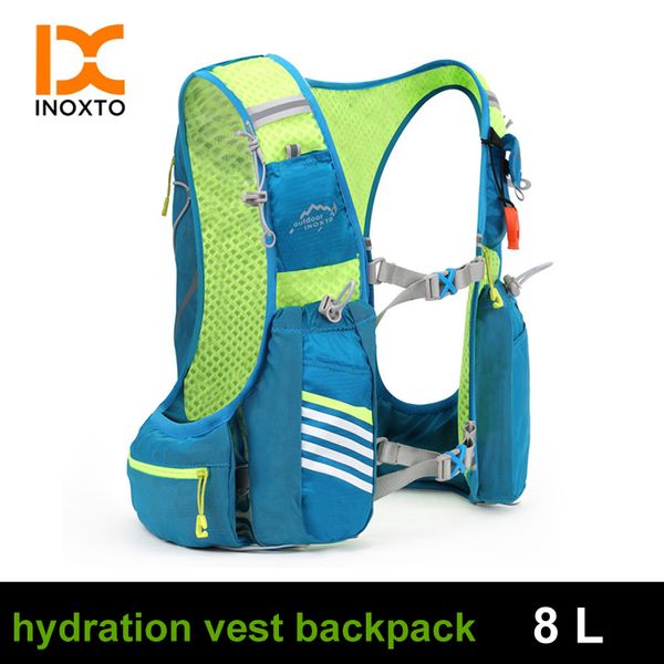 

8l running hydration vest backpack trail marathon jogging water bladder mtb road bicycle cycling pack hiking water bag men women