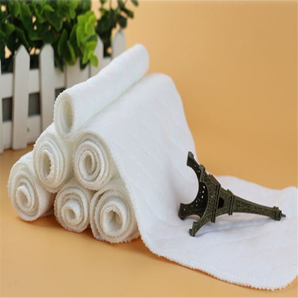 

10шт многоразовые детские подгузники ткань пеленки вставки 1 шт 3 слоя вставки хлопчатобумажная смесь моющиеся уход за детьми экологически ч