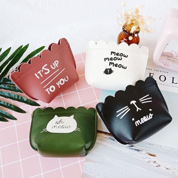 

авокадо цвет косметический мешок pu прохладный английский застежка-молния портмоне мини ключевые бумажник, Black