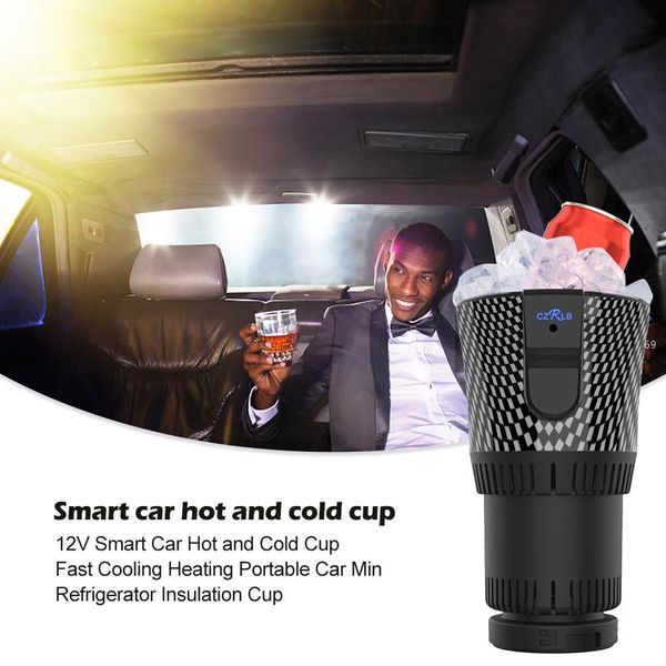 

12v smart car and cold cup fast cooling heating portable car mini refrigerator insulation cup