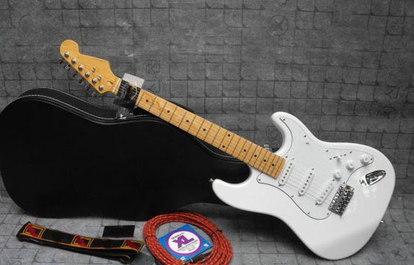 

stratocaster твердого тела белого бесплатная доставка
