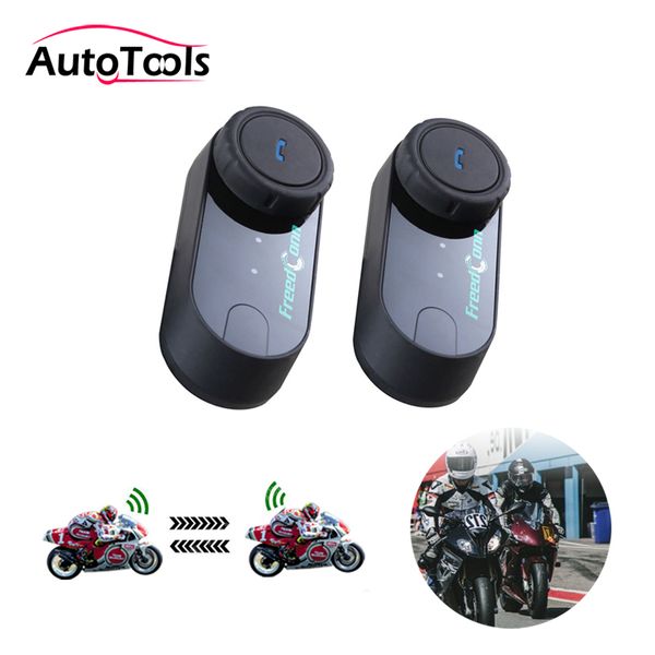 

2pcs t-com vb motorcycle helmet headset bluetooth 800m intercom motor speaker