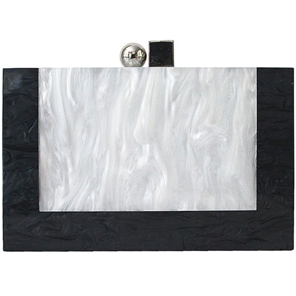 

abdb-women's messenger bag fashion metal evening bag marble patchwork shoulder lady cute party casual clutch