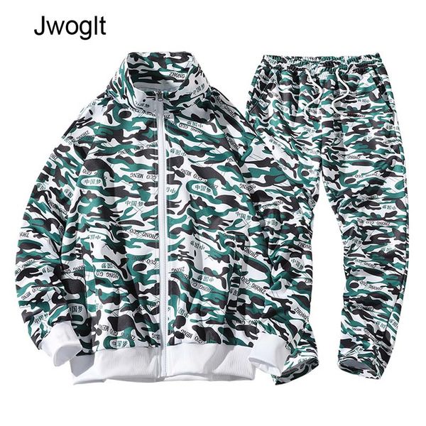 

autumn tracksuit men camouflage sportswear sweatsuit male sweat track suits hoody hoodie with pants mens camo suit set, Gray