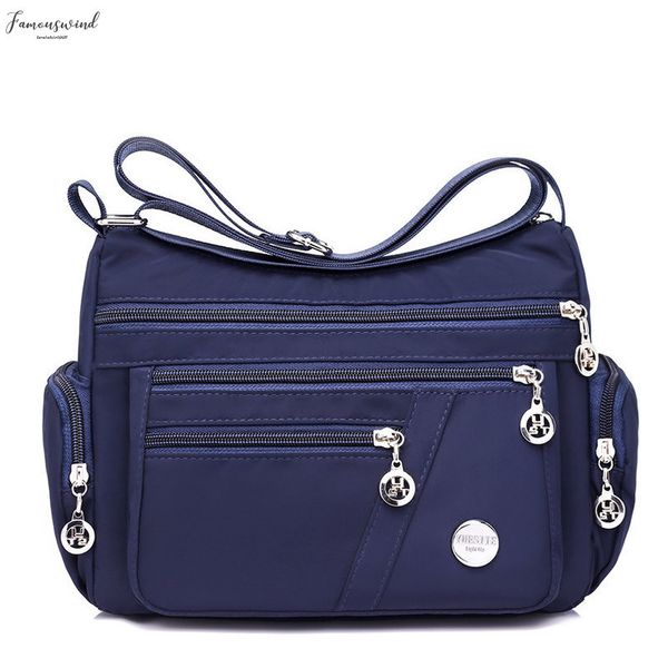 

fashion women messenger bags hobos shoulder zipper bag lightweight waterproof nylon oxford travel crossbody bag purses handbags