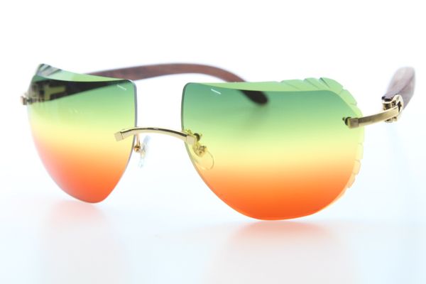 

wholesale new vintage wooden rimless sunglasses 8200763 wood rimless designer glasses new fashion vintage sunglasses, White;black