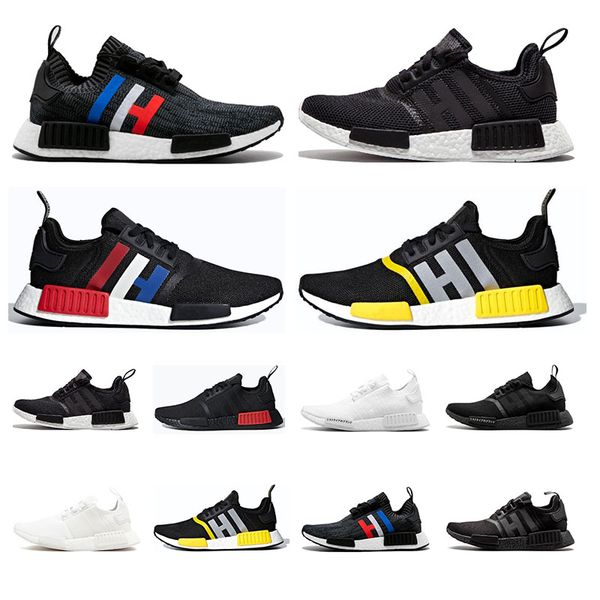 

2019 fashion nmd men women running shoes mens trianers japan black white og clasic triple white sneakers outdoor sports size 36-45
