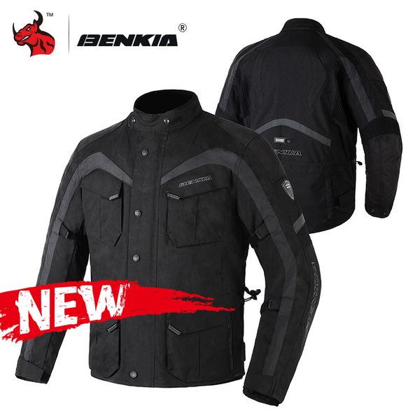 

benkia motorcycle jacket men motocross off-road racing jacket protective gear winter windproof waterproof moto clothing