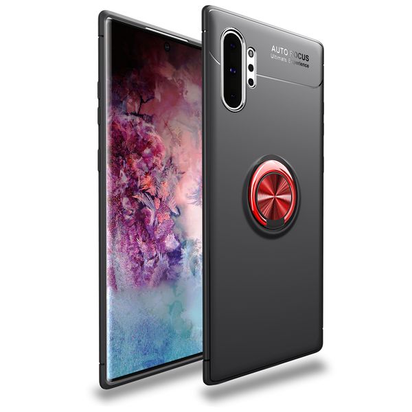 

Магнитно металла палец кольцо Kickstand Мягкий чехол для Samsung Galaxy Note 10 Plus Note10 A70 A50 A40 A30 A