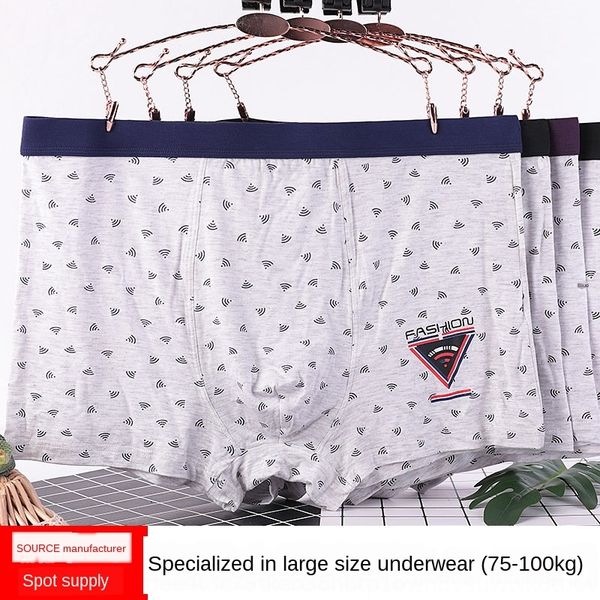 

869 underwear male underwear and modal breathable u convex boxer shorts men's cute large size men's shorts head, Black;white