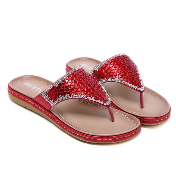 

sandals new style 2020 sandals glass crystal large flip-flops, Black