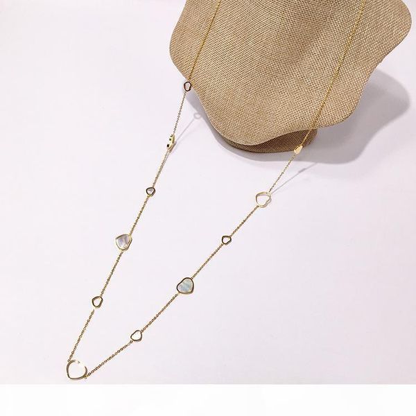 

brand titanium steel sweater chain 18k gold rose silver long necklace suitable for fashion women's gift come whit dust bag