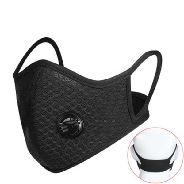 

face mask in stock wholesale adults rem pm2.5 face mask 5 layers antidust mask #qa772, Black