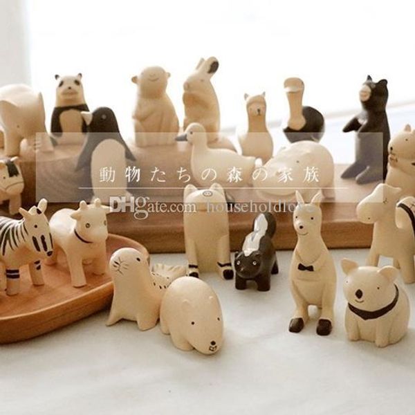 

смола белых серий животное украшения вылечить милое подарок на день рождения ремесло имитации дерево лес животное украшение реквизит декорат