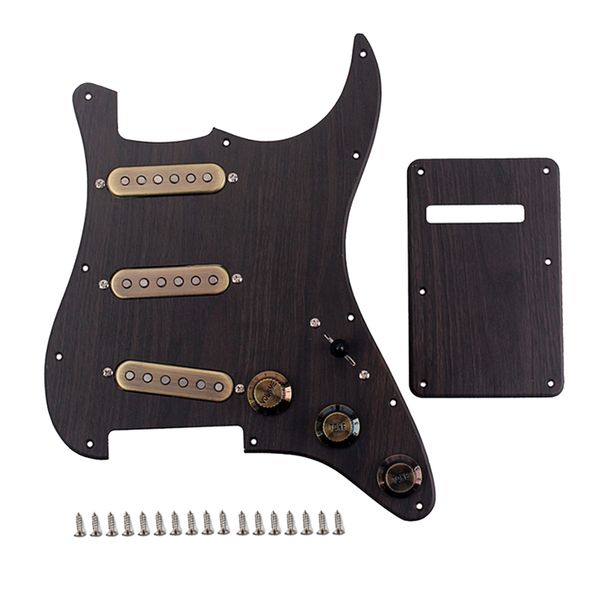 

sss style pickguard pvc guitar pickguard back plate backplate for st electric guitar part, 3ply