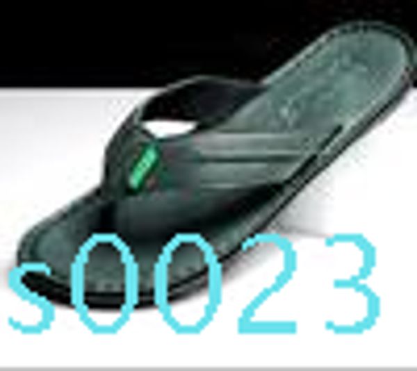 

wholesale-mens sandals slipper shoes men's breathable beach shoes brand men fashion slippers rubber sole casual men flip flops c23, Black