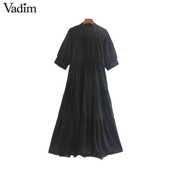 

vadim women fashion solid shirt dress short sleeve two piece set pleated female casual stylish midi dresses vestidos qc763, Black;gray