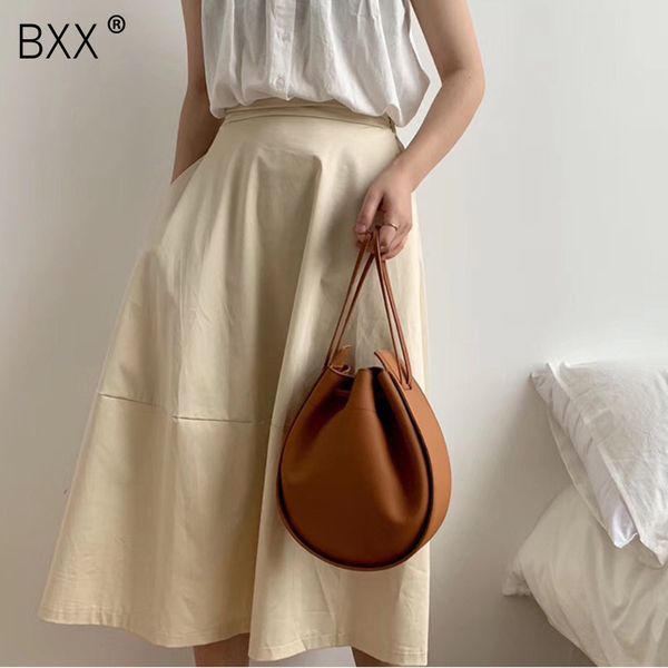 

bxx] women's single shoulder crossbody bag all-match flap 2020 fashion drawstring package female pu leather handbag hf325