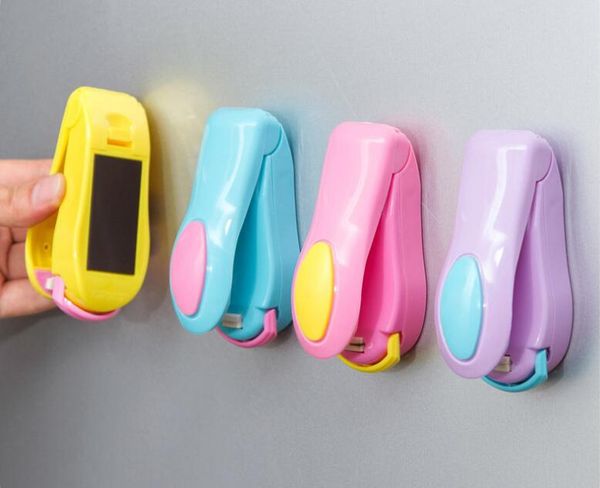 

magnetic bottom portable mini heat sealing machine impulse sealer seal packing plastic bags vacuum food sealer mini portable 668