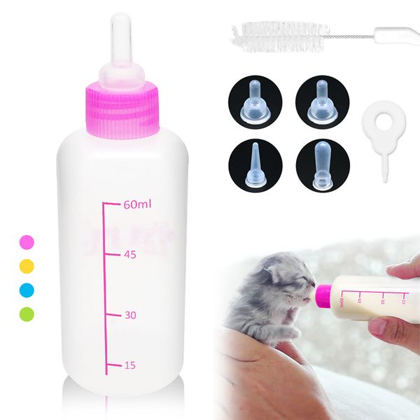 60ml Puppy Kitten Feeding Bottle Pet Dog Cat Bady Nursing Water