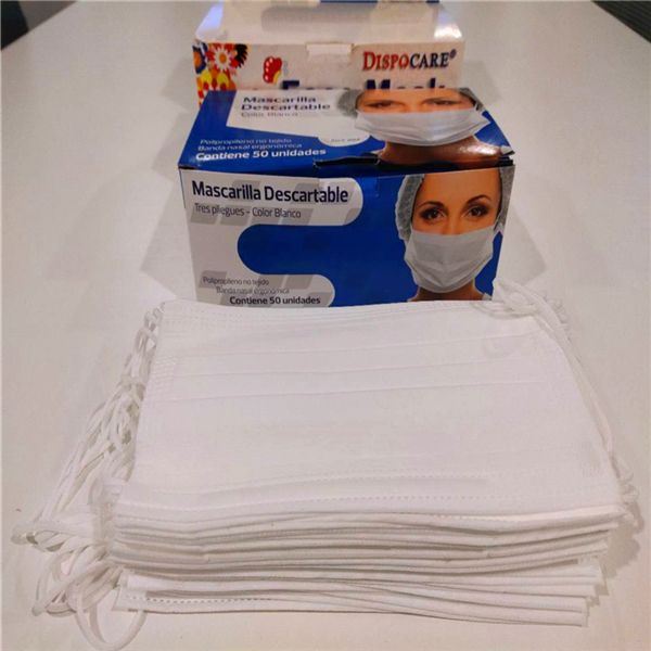 

точечный экспорт одноразовые маски для лица одноразовые 3 слоя пылезащитная маска для лица защитный чехол маски набор антипылевая маска 50шт