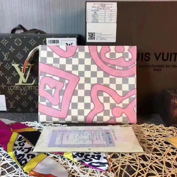

designer2019 m41049 the new fashion women pink purse wallet clutch wallets purse mini clutches exotics evening chain belt bags