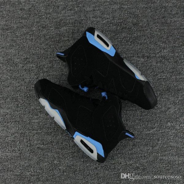 

2017 new 6 infrared black blue men basketball shoes 6s vi outfit black north carolina blue mens sport shoes