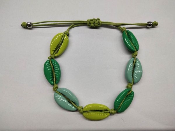 

1pc fashion wholesale paua genuine cowrie sea shell bracelet in adjustable 8055, Golden;silver