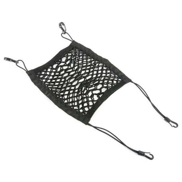 

сиденье 2pcs автомобиля разнос упругие хранения net bag double layer - black