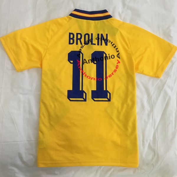 

ретро 1994 швеция бролин ибрагимович классический camisetas de futbol футбольная форма комплекты футбольные майки таиланд качество футбол ру, Black;yellow