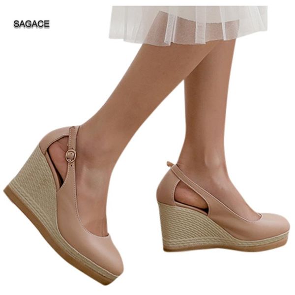 

sagace womens flats pumps wedge buckle pointed toe non-slip casual single shoe sandals fashion female slides summer shoes